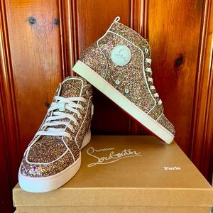 Christian Louboutin Rantus Orlato Flat Glitter/Napa EU 44 US 11